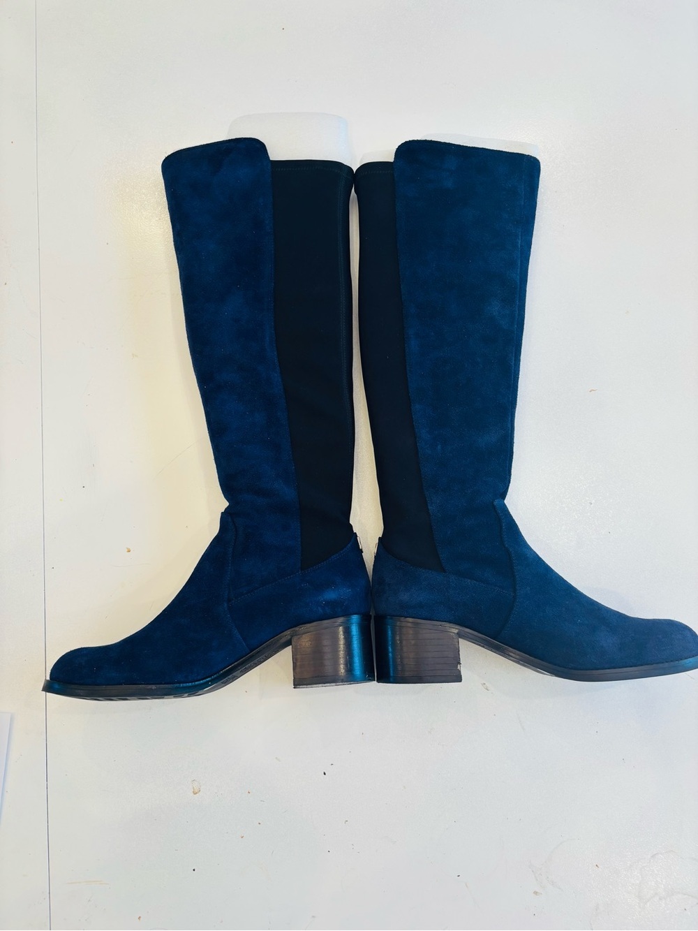 Vince Camuto Tall Leather Suede Over-the-Knee Boots in Deep Teal Blue size 7 - Picture 3 of 13